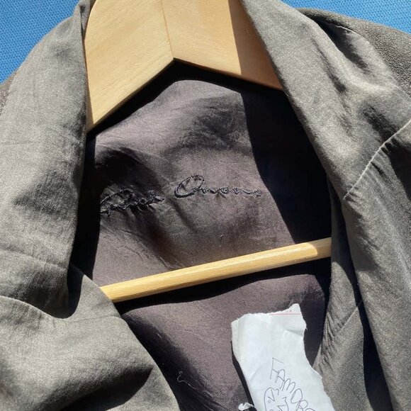 Rick Owens Asymmetrical Leather Jacket - Picture 4 of 10